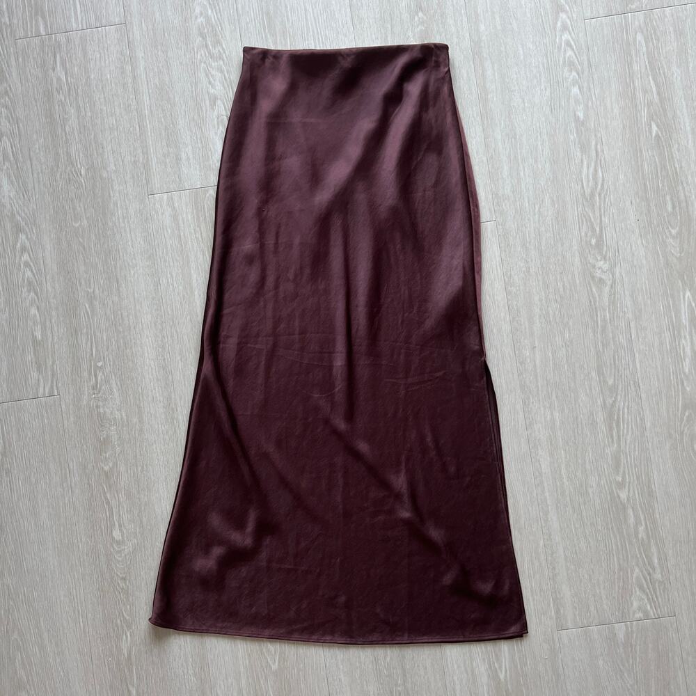 Madewell Burgundy Maxi Skirt